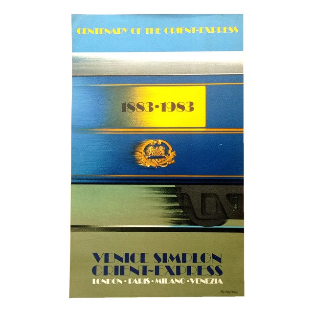 Perre Fix-Masseau, Centenary of the Orient Express, 1883-1983, 1980s, Lithograph For Sale