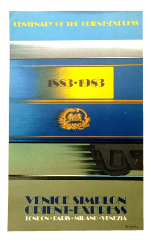 Perre Fix-Masseau, Centenary of the Orient Express, 1883-1983, 1980s, Lithograph