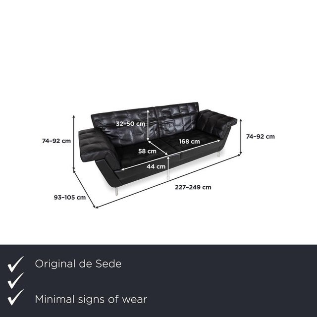 with this de Sede two-seater sofa, you're getting a piece of furniture that instantly exudes a high-quality, tailored look...