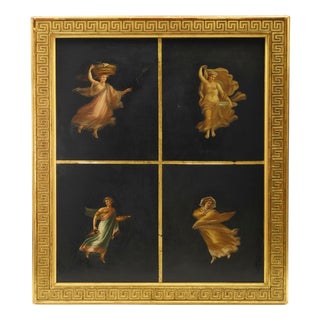 Dancing Nymphs, 19th Century, Oil Painting, Framed For Sale