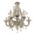 Murano Chandelier in Transparent Glass For Sale