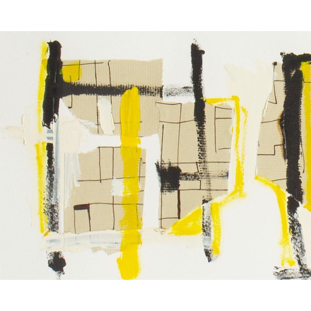Paper 2004 "Another Language #3" Alkyd Painting by Steven Conant For Sale - Image 7 of 9