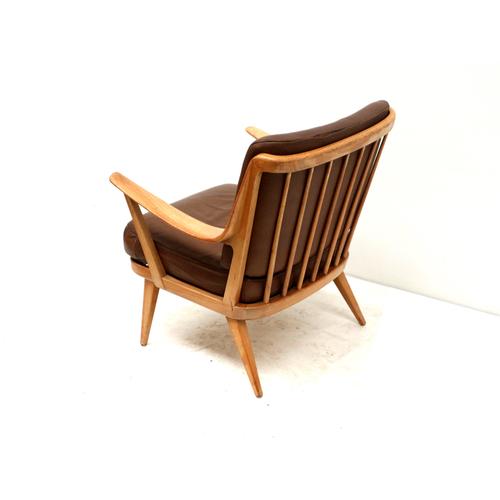 Wood Vintage Armchair from Knoll Antimott, 1960s For Sale - Image 7 of 11