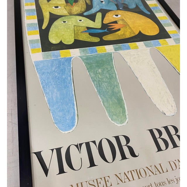 Abstract Victor Brauner Exhibition Poster Framed C.1972 For Sale - Image 3 of 8