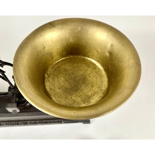 1920s Antique Decorative Scales with Measuring Weights, 1930s, Set of 8 For Sale - Image 5 of 10