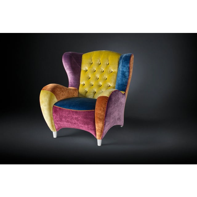 Contemporary Rubelli Fabric Schinke Armchair from VGnewtrend For Sale - Image 3 of 3