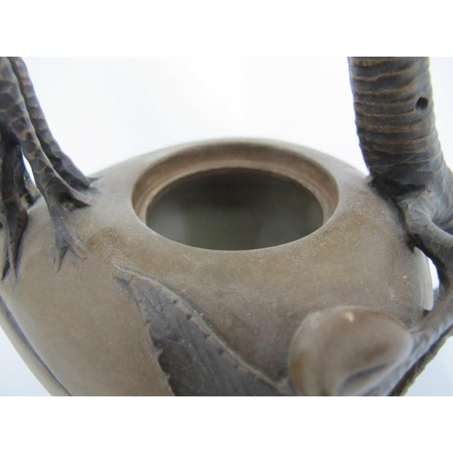 Chinese Yixing Zisha Clay Peach Branch Teapot With Cicada Finial Lid For Sale - Image 11 of 15