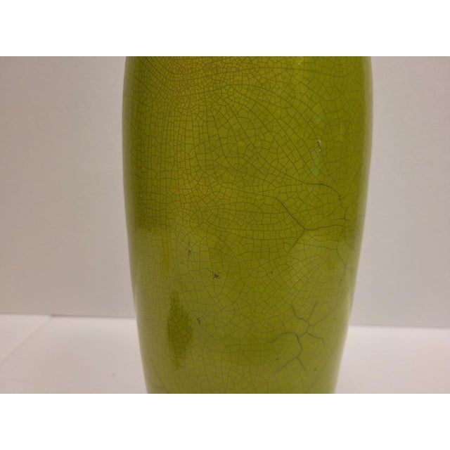 Vintage Green Vases in Raku Ceramics from Befos, Set of 3 For Sale - Image 17 of 18