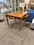 Hollywood Regency Faux Bamboo Table Set, Mahjong, Card/Game Table With 4 Chairs. Fully Refurbished With New Upholstery. For Sale - Image 3 of 8