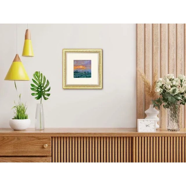 Contemporary Impressionist Style Oil Painting, Landscape Sunset Art For Sale - Image 4 of 12