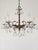 Antique 5 Light 5 Arm Overflowing Opulent Brass Cut Lead Crystal Chandelier For Sale - Image 12 of 12