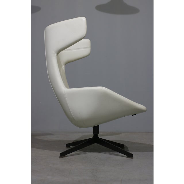 Animal Skin Set of Lounge Chair and Ottoman by Alfredo Haberli for Moroso, 2000s For Sale - Image 7 of 13