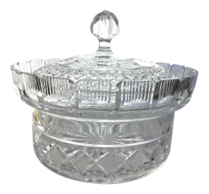 21st Century Waterford Millennium Society Limited 'Father Time' Lidded Centerpiece Bowl - 1 Piece