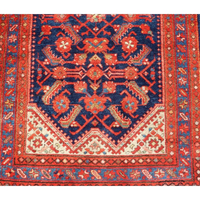 Antique Malayer Runner With All-Over Geometric Herati Design For Sale - Image 9 of 13
