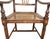 Antique English Anglo - Indian Carved & Inlaid Caned Seat Desk Armchair For Sale - Image 14 of 18