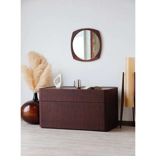 Mid-Century Modern Vintage Italian Wenge Chest of Drawers, 1980s For Sale - Image 3 of 18