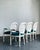 Teal Vintage Medallion Back Cane Dining Chairs - Set of Six For Sale - Image 8 of 10