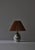 Beautiful unique Scandinavian Modern table lamp handmade by "AP" ceramics at the island of Bornholm, Denmark in the 1970s....