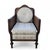Late 20th Century French Provincial Cane Armchair With Striped Upholstery For Sale - Image 9 of 14