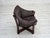 Scandinavian Lounge Chair in Furniture Leather and Oak, 1970s For Sale - Image 10 of 18