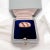 Contemporary Mid 20th Century Gold Diamond Ruby Bangle Ring, Size For Sale - Image 3 of 6
