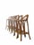 An elegant set consisting of 6 tall bar stools handcrafted from bamboo and curved rattan. They feature a sturdy structure...