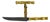 Vintage 1960s Marble & Gilt Metal Faux-Bamboo Center Handled Server W/ Matching Knife For Sale