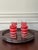 This vintage set of glasses by Hazel-Atlas is wonderful for the holiday season and beyond. Red and white is a classic...
