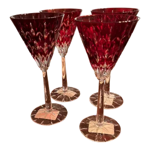1990s Ajka Wine Glasses- Set of 4