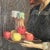 Woman with a Fruit Tray, 1960s, Oil on Canvas For Sale - Image 3 of 5