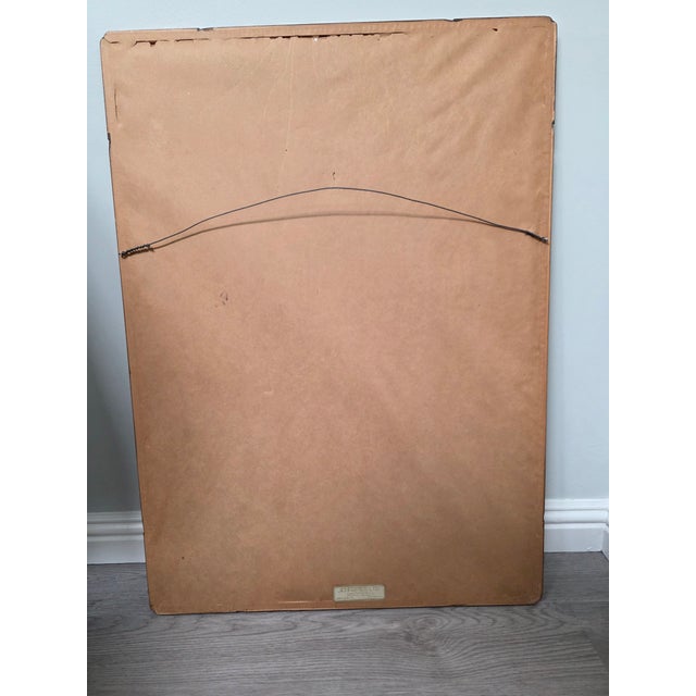 Late 20th Century Tang Dynasty Wall Painting Replica - Polo Rider, Classic Piece With Aged Paper and Handcrafted Wooden Frame" For Sale - Image 12 of 12