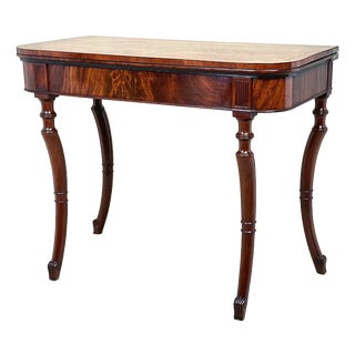 Regency Mahogany Tea Table, 1820 For Sale