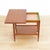 Wood Mid Century Teak Folding Bar Cart Card Table For Sale - Image 7 of 11