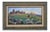 Mid 20th Century Hillside Farmhouse Landscape Oil Painting, Framed For Sale