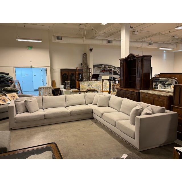 Contemporary Andrew Woodside Carter Sectional For Sale - Image 3 of 12
