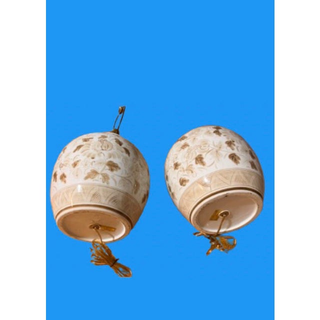 Maitland-Smith Porcelain Chinoiserie Ginger Jars Table Lamps - A Pair For Sale - Image 10 of 12