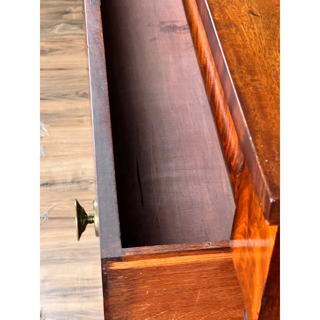 Antique American Empire Albany Four Drawer Chest C. 1840 For Sale - Image 11 of 14