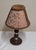 Vintage Table Lamp with Plastic Elements with Chrome-Plated Metal Rings and Fabric Shade by Aro-Leuchten, 1970s For Sale - Image 4 of 9