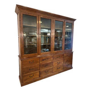 Oak Display Cabinet, 1920 For Sale