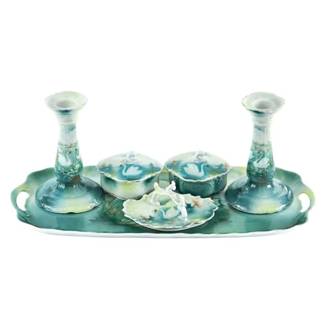 Antique Dressing Table Set, 1905, Set of 5 For Sale - Image 10 of 10