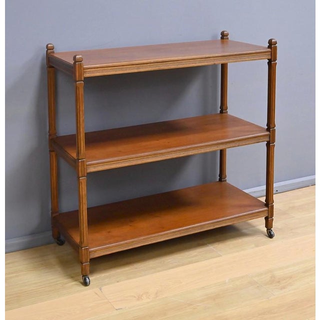 Early 20th Century Serving Trolley on Casters in Light Mahogany For Sale - Image 3 of 15