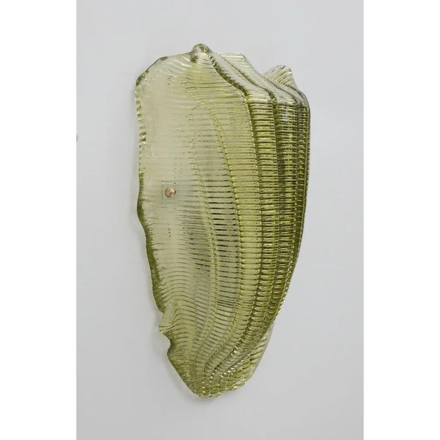 Modern Murano Glass Shell Wall Lamp, 1990s | Chairish