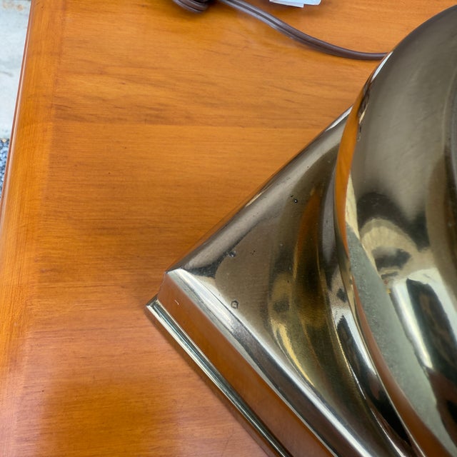 Vintage Stiffel Beige Porcelain and Brass Table Lamps - A Pair For Sale - Image 13 of 18