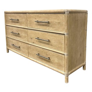 Hooker Modern Pole Rattan Retreat Dresser For Sale