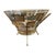 1970s Vintage Mid-Century Modern Glass Serving Bowl With Gold-Tone Metal Stand. For Sale - Image 5 of 10
