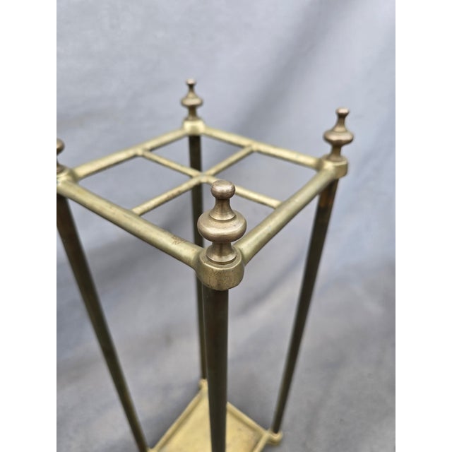 1940s 1940s Brass Umbrella Stand For Sale - Image 5 of 9