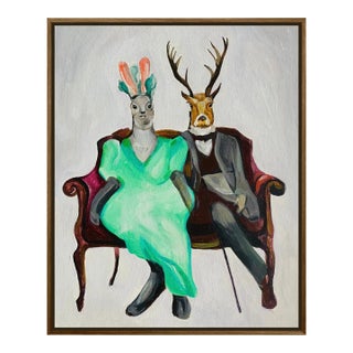 Mr and Mrs Smith Giclee Print on Canvas Framed For Sale