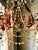 Metal Antique Italian Iron and Colored Crystal Chandelier With Crystal Beading For Sale - Image 7 of 18