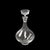This Mid-Century Modernist sculptural crystal decanter, created circa 1960, showcases the clean lines and elegant...