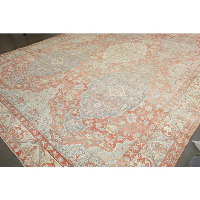 Antique Zabihi Collection Large Scale Persian Bakhtiari Rug - 12'5" x 18'5" For Sale In New York - Image 6 of 12